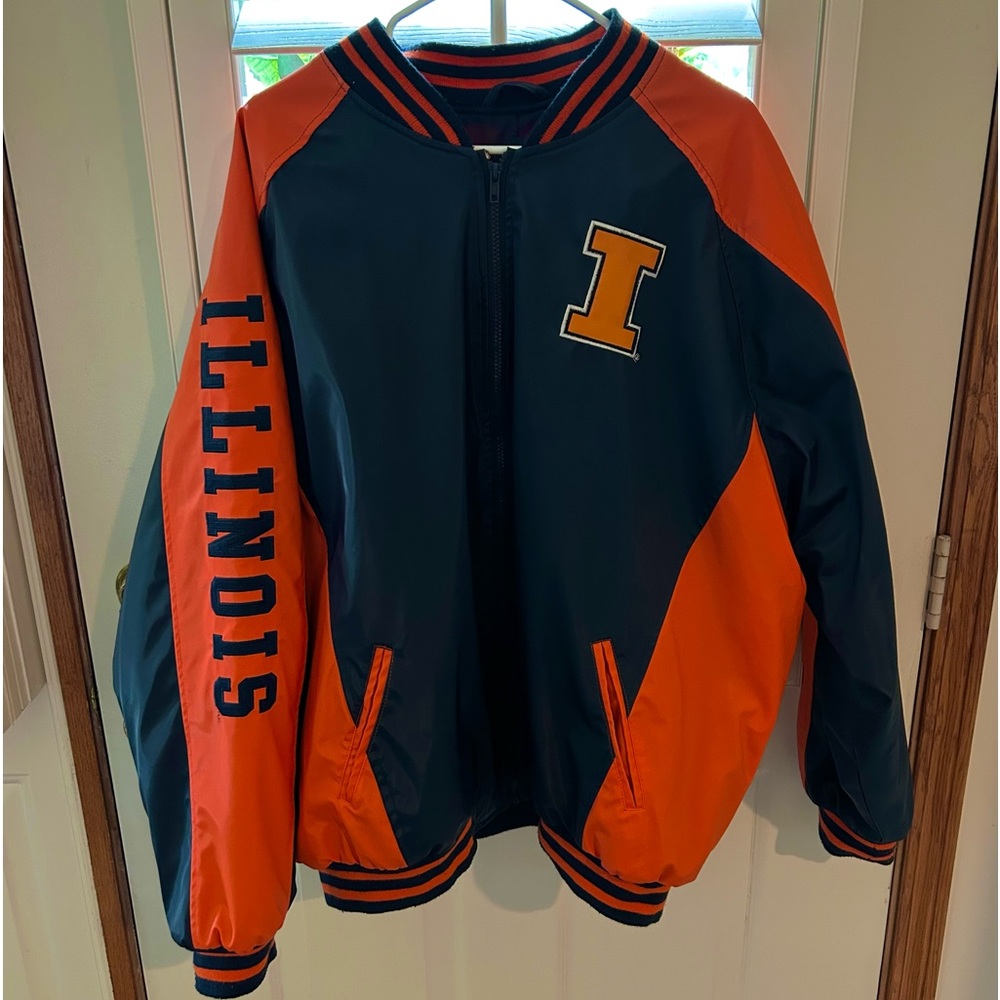 Vintage University of Illinois Fighting Illini Varsity Jacket